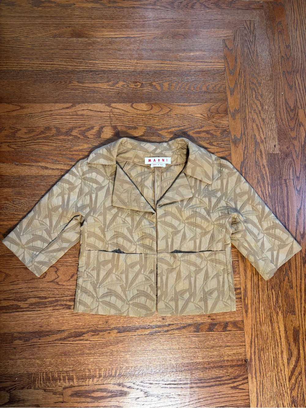 Marni Patterned Cropped Blazer